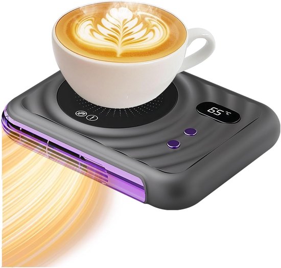 Beker verwarmer - Kopjesverwarmer - Koffiekopjesverwarmer - Koffie warmer - Met verwarmingsfunctie - drie temperatuurinstellingen - geschikt om koffie, melkpoeder en kruidenthee warm te houden - een ideaal cadeau voor koffieliefhebbers
