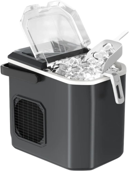Benelux Select Ijsblokjesmachine – Ijsblokjesmaker – Ijsblokjes Machine - 12kg Per 24h – Zelfreinigend – 1.2L – Lichtgewicht van Benelux Select