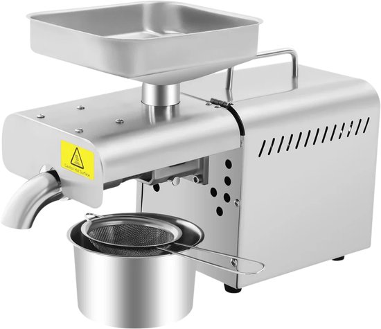 Benelux Select Oliepers – Oliepers Machine – Oliepers Machine – RVS – Verstelbare Temperatuur 50 tot 250°C – RVS - 610W van Merkloos