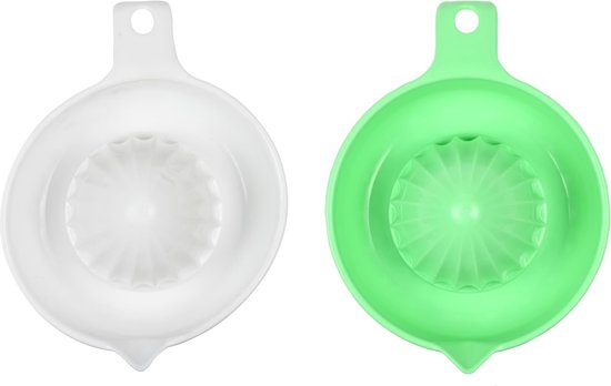 Benson Compacte citruspers - met opvangbak en schenkmond - 14 x 18 x 7 cm - mix van Merkloos