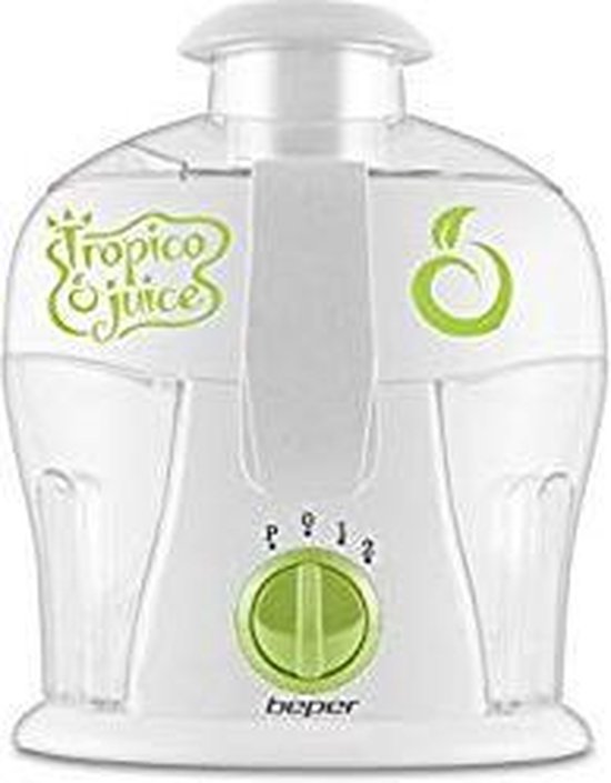 Beper 90.313A - Sapcentrifuge - Slowjuicer - Fruitsapmachine - Citruspers - Wit van Beper