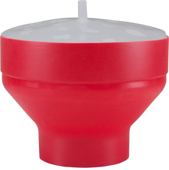 Beper C106CAS002 - Popcorn maker voor magnetron 2,5 liter - rood van Beper