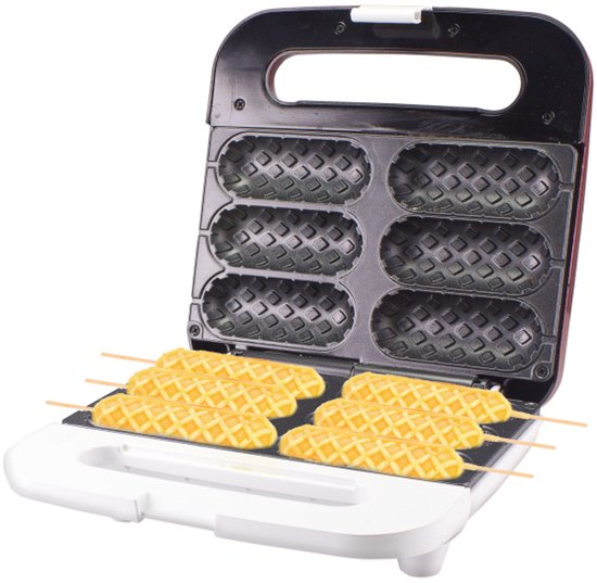 Beper Wafelijzer - Wafelmaker - Wafelmachine - Wafel IJzer - Rood van Beper