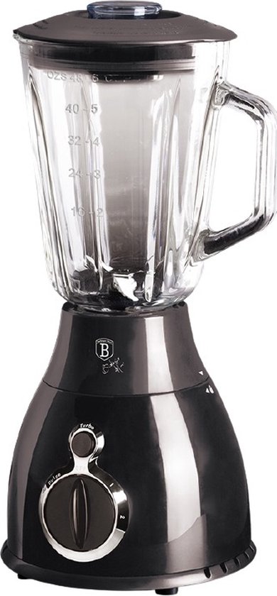 Berlinger Haus Blender Carbon 1,5 Liter Glas Zwart van Berlinger Haus