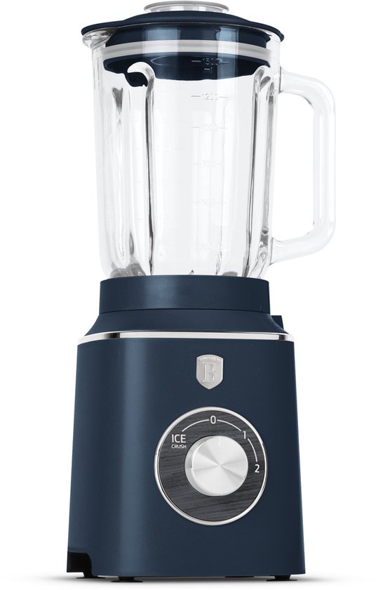 Berlinger Haus blender - met ice crush functie - Deep Sea mat blauw van Merkloos