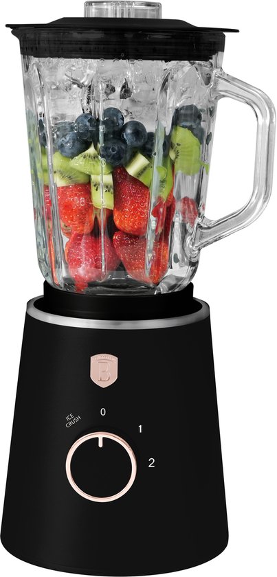 Berlinger Haus blender - met ice crush functie - Zwart Rosé van Merkloos