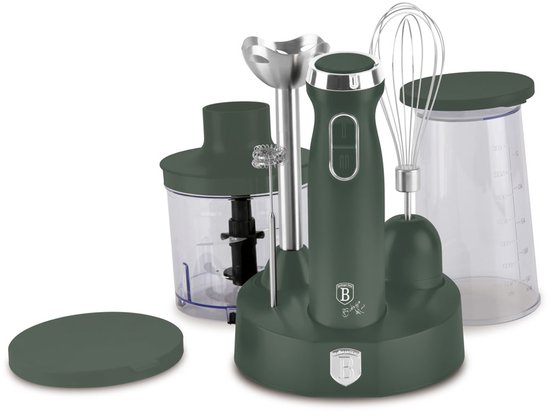 Berlinger Haus - staafmixer set - 6in1 - Mat groen van Merkloos