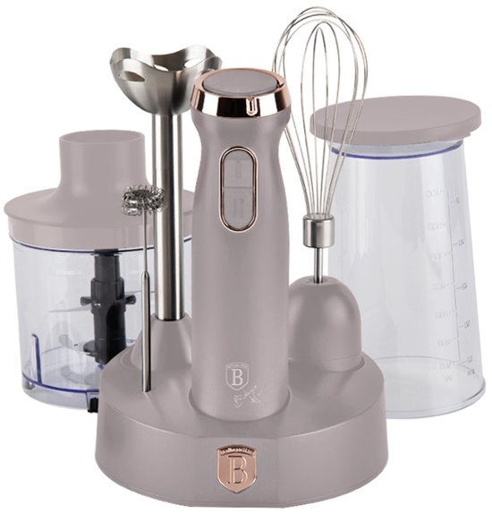 Berlinger Haus Staafmixer set Taupe – 6-in-1 – 800 W van BerlingerHaus