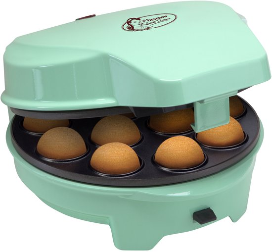 Bestron Cakemaker 3-in-1 - ASW238 - Donut-, hartenwafels en cakepopmaker - 700W - Mint