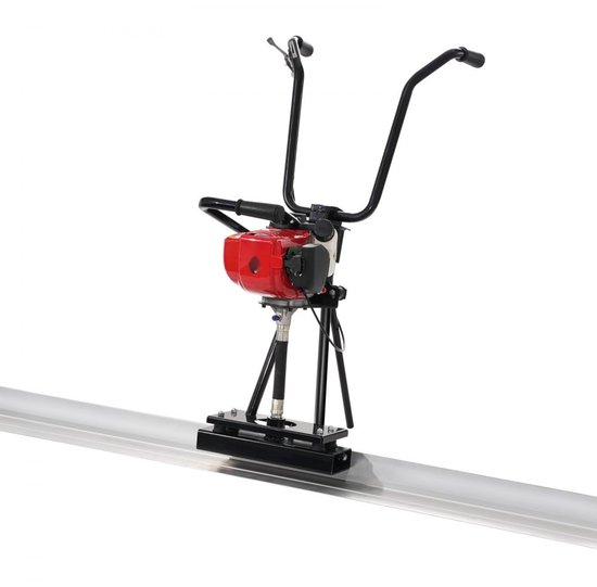 Betonafreimachine - Trilbalk - Aluminium Blad 3,37 m Met Rechte Rand - 4-Takt Trilmotor - 6500 tpm - Verstelbare Handgrepen van Merkloos