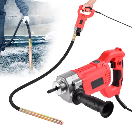 Betonvibrator Handmixer - 1600 W Vermogen - 2 Meter Lengte - Aluminium En Mangaanstaal - Voor Bouw En Constructie