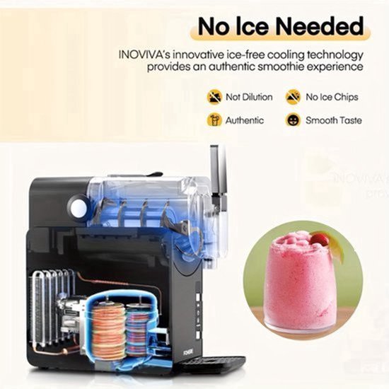 Bevroren Drankjes Machine - Slushmaker - Smoothie Maker - Milkshake Machine - 2 Liter Volume - Snelle Invries Technologie - Zelfreinigend Systeem
