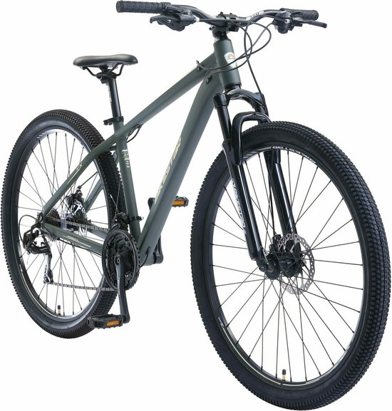 Bikestar 29 inch, 21 speed hardtail Sport MTB, groen / beige van Bikestar