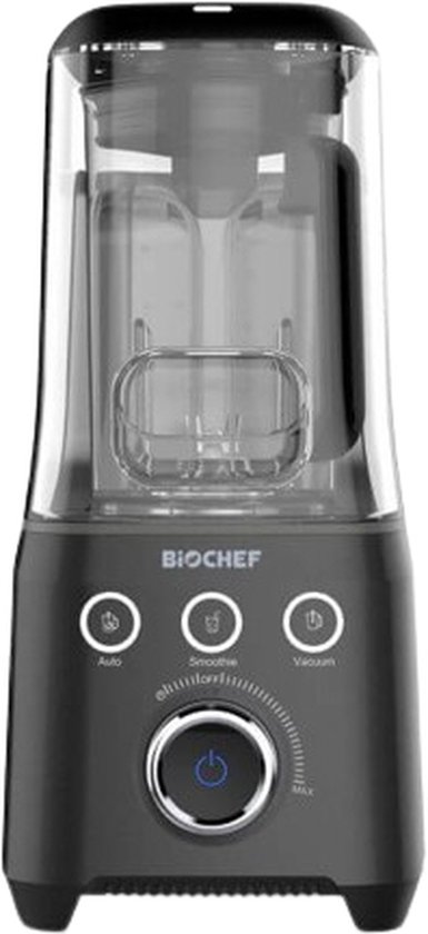 BIOCHEF Blender - Smoothie Maker - Blender Smoothie - Food Processor - Smoothie Blender - Fruitmixer - Smoothiemaker - Blender Zwart - Apollo Zwart - 1500W van BioChef