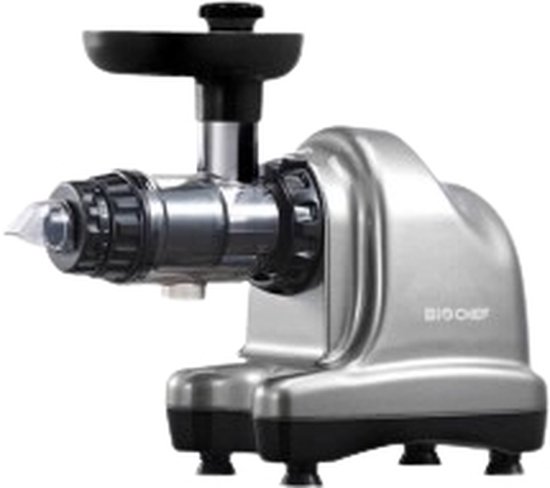 BIOCHEF Cold Press Juicer - Juicer - Cold Juicer - Cold Press - Juicers - Fruitspers - Juicer voor Groenten en Fruit - Axis Zilver - 150W van BioChef