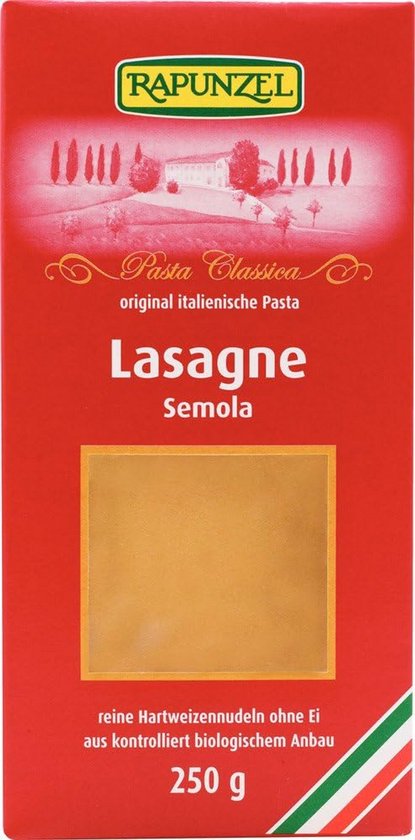 Biologische Lasagnebladen van 100% Durumtarwe - Ovenklaar (4x250g)
