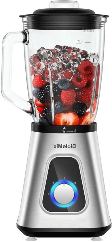 Biolomix - Multifunctionele Keukenmachine - 1.5L - 36000rpm - 240V - 1300W - Draagbare Juicer Blender - Persoonlijke Smoothie Mixer - Voedsel Chopper En Droge Molen - ABS - Wit van Merkloos