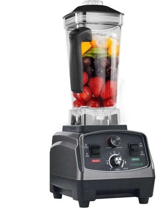 Biolomix - Multifunctionele Keukenmachine - 36000rpm - 240V - 2200W - 3HP Draagbare Juicer Blender - Persoonlijke Smoothie Mixer - Voedsel Chopper En Droge Molen - ABS - Titaangrijs van Merkloos