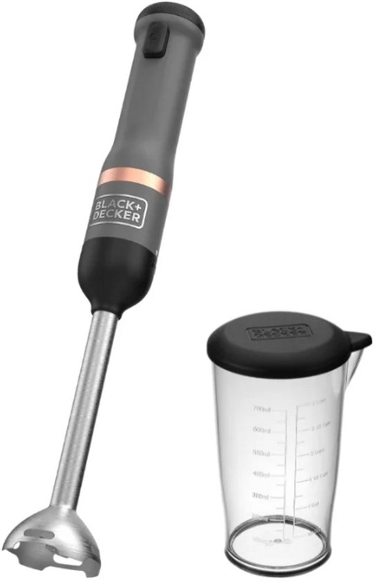 Black & Decker BCKM1011KGF-QW blender 0,7 l Staafmixer Grijs, Roestvrijstaal van Merkloos