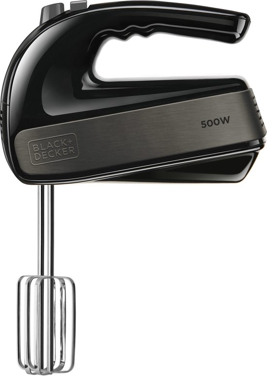 BLACK+DECKER handmixer - 2 gardes + 2 deeghaken - 5 snelheden + turbofunctie van Black+Decker