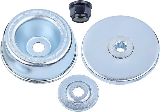 Blade Kit voor STIHL FS55 FS38 FS90R FS45 FS56 FS80 FS85 FS88 FS120, AUMEL Strimmer Attachments Parts Rider Plate + Thrust Plate + Stuwkracht Plaat + Moer Accessoires 4 in 1