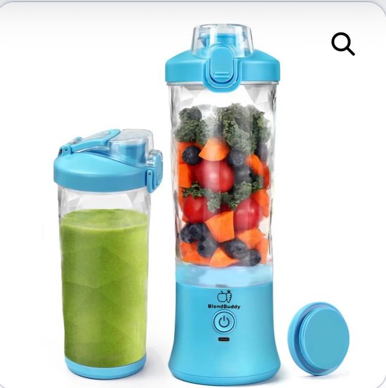 BlendBuddy draagbare Smoothie blender 600ml USB oplaadbaar van BlendBuddy