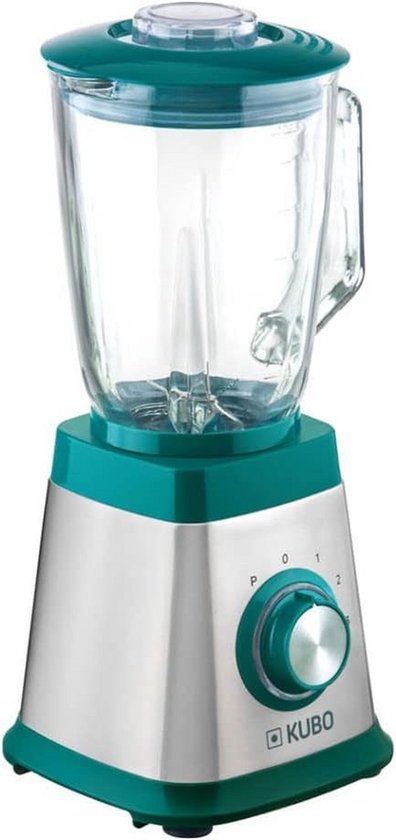 Blender 1000 Watt - 4 Snelheden - 6 Roestvrijstalen Messen - Glazen Kan 1,5 Liter
