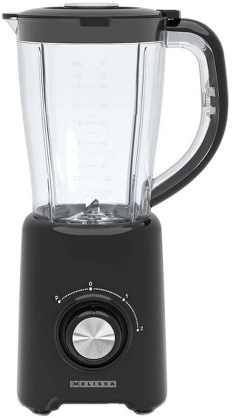 Blender – 1,5 Liter – 2 Snelheden – 4 RVS Messen – Auto Shut-Off – Zwart