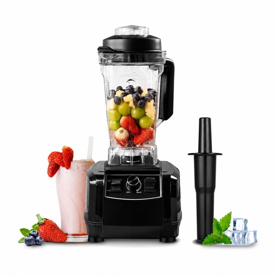 Blender 1500W 2L – Krachtige Keukenblender – 8-punts messen – Variabele snelheid – IJs crushen