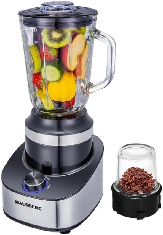 Blender 1.5L - RVS - Koffiemolen - Veelzijdig gebruik - SnelShoppen
