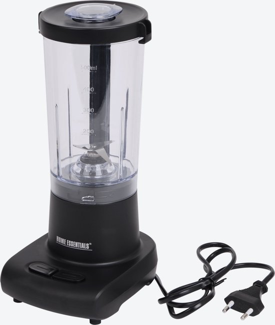 Blender - 200 watt - 500 ml - Eenvoudig mee te nemen - Met glazen beker en roestvrijstalen mes van Merkloos