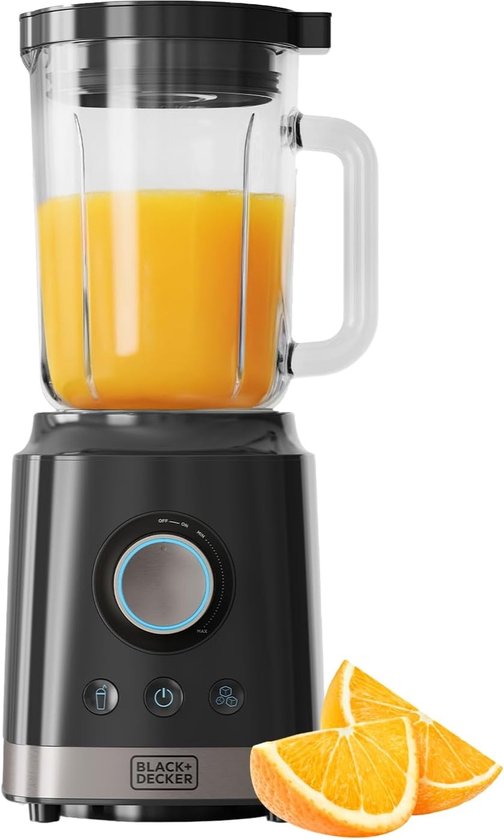 Blender 2000W met Glazen Kan 1,8L en Roestvrijstalen Messen | Turbo- en IJscrush-functies van Frigidaire