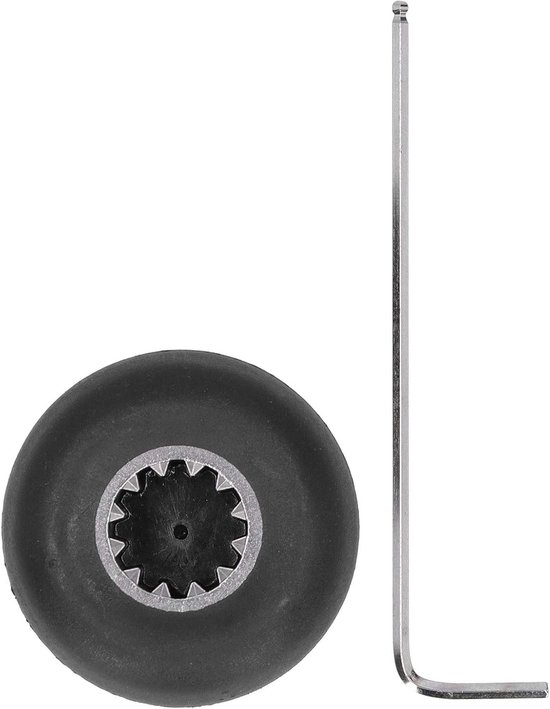 Blender Aandrijfbus - Reserveonderdeel Keukenapparaat - Apparaat Reparatie - Inclusief Montage Sleutel - 4.3x4.3x2.7cm - Roestvrij Staal
