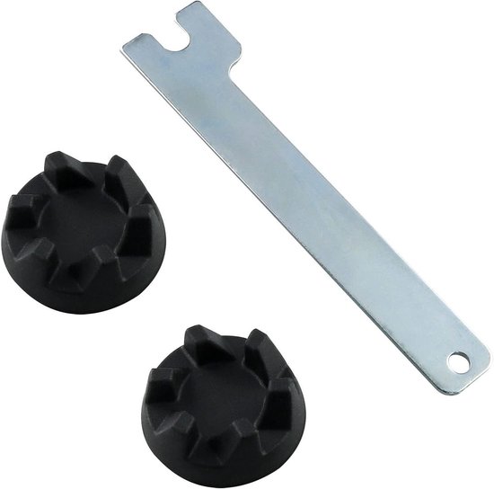 Blender Aandrijfkoppeling - Reserveonderdeel Mixer - Keuken Reparatie - Inclusief Gereedschap - 2 Stuks - Zwart van Merkloos