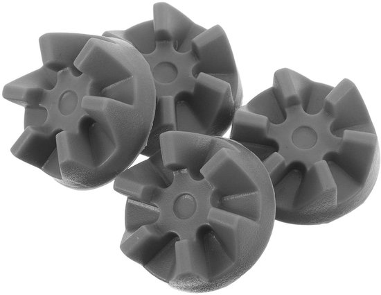 Blender Aandrijfkoppelingen - Mixer Vervanging - Keukenmixer Reparatie - Sterk Rubber Ontwerp - 4 Stuks - Grijs