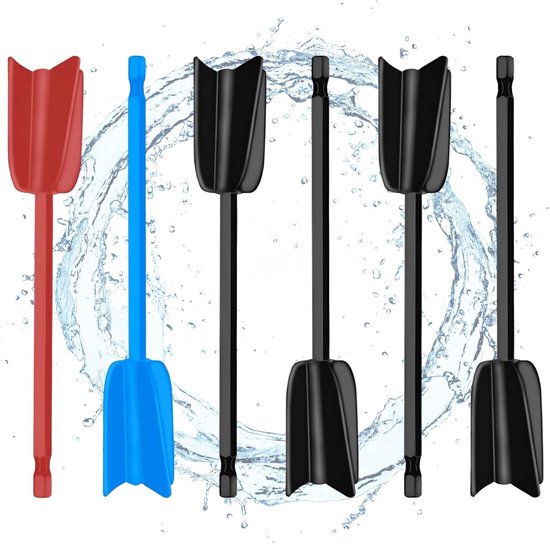 Blender Accessoire voor Hars Mixen, 6 Stuks, Epoxy Mixer, Klopper en Verf Menger voor Keramische Glazuur en Verf van Merkloos