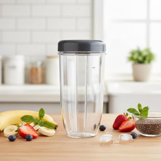 Blender Accessoires Vervangonderdelen, Nutri Cup Vervangingsset voor 900W, Grote Blenderbekers en Onderdelen 32oz van Merkloos