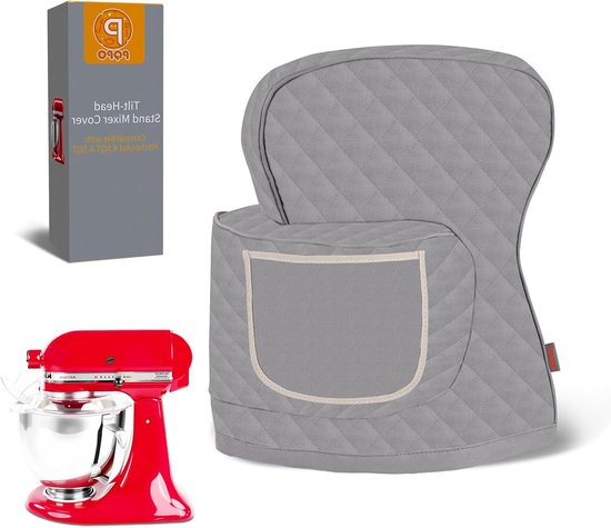 Blender Afdekking - Beschermhoes Mixer - Keuken Beschermen - Waterdicht & Opbergvak - 45-5 QT - Grijs van Blender