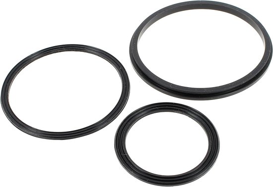 Blender Afdichtingen - Pakking Set - Apparaat Reparatie - Originele Pasvorm - 3 Stuks - Transparant