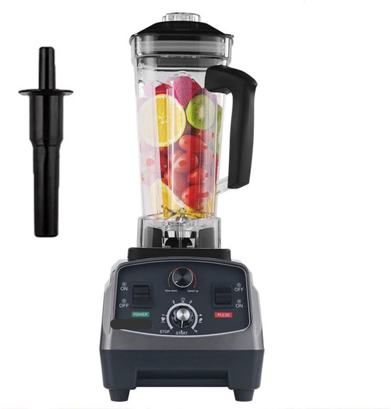 Blender - Blender Smoothie - Smoothie Maker - Foodprocessor - 2200W - Soepmaker - met Timer - 2L BPA-vrije Mengkan - Titaniumgrijs van Klarstein