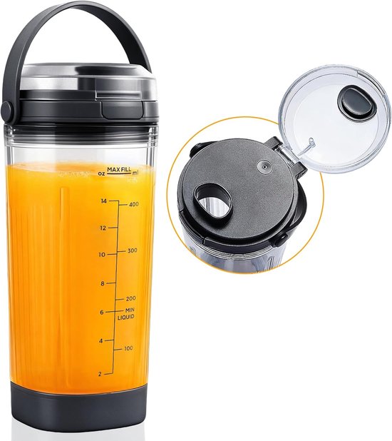 Blender Cup 532ml - Sip & Seal Deksel - Lekvrij - Ideaal voor smoothies en sapjes - ShopVlot