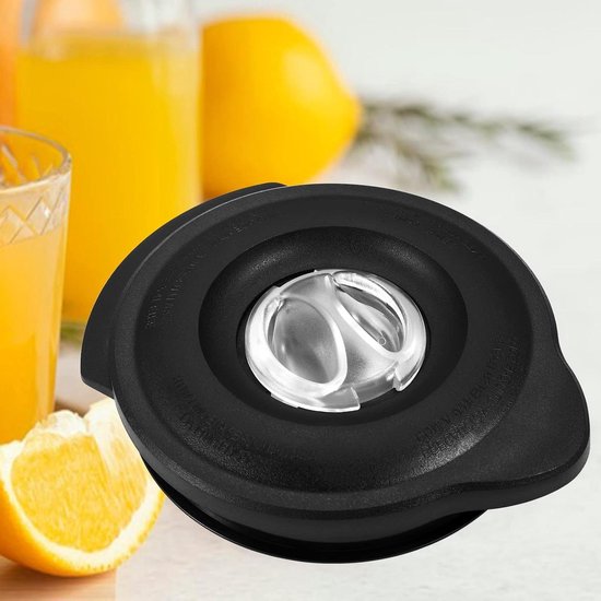 Blender Deksel - Reserveonderdeel Kan - Keuken Gebruik - Vaatwasmachinebestendig - 17 x 14 x 3 cm - Zwart van Merkloos