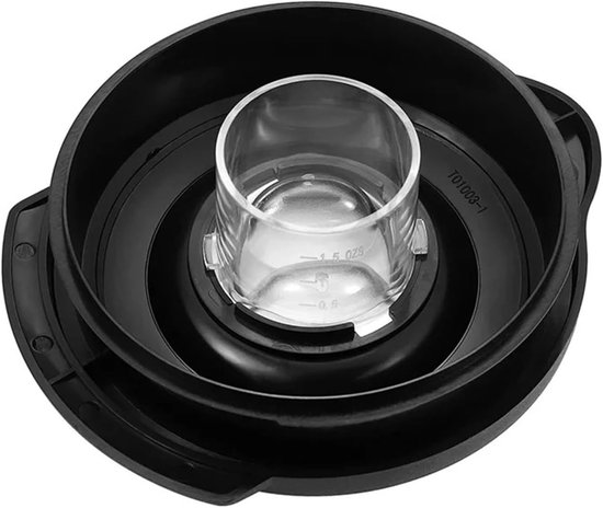 Blender Deksel - Reserveonderdeel Kan - Schoon Maken - Spatbestendig Ontwerp - 50 Gram - Zwart