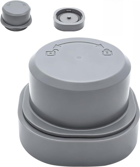 Blender Deksel Vervanging - Reserve Deksel - Smoothies Maken - Lekvrij Ontwerp - 5x5x10 cm - Grijs