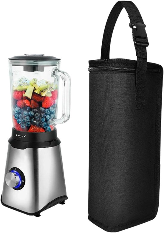 Blender Draagtas - Reis Sleeve Cover - Draagbare Blender Beschermen - Spatwaterdicht Nylon Materiaal - 9x12x30 cm - Zwart