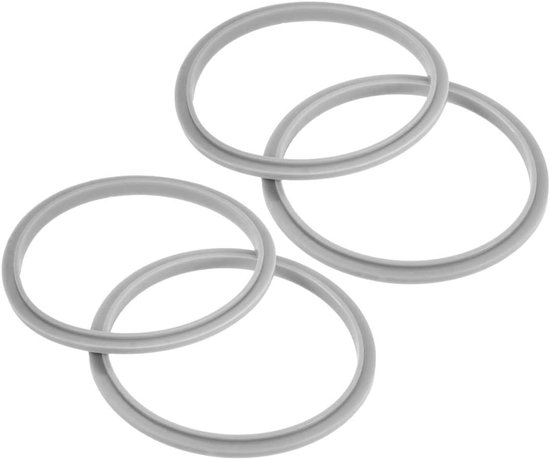 Blender Gasket Vervangingsringen - 4 Stuks - Rubber - Perfecte afdichting voor Nutrib 600/900 Series - ShopVlot
