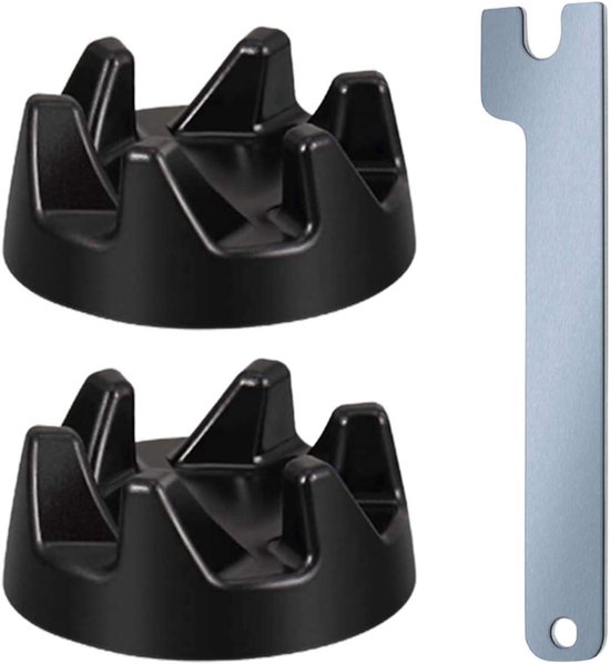 Blender Koppeling Set - Reserveonderdelen Mixer - Apparaat Repareren - Inclusief Montagesleutel - 2 Koppelingen - Zwart