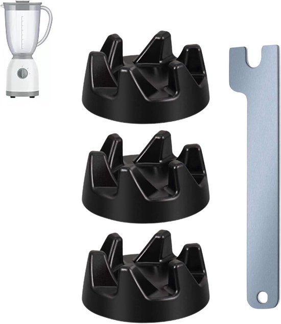 Blender Koppeling Vervanging - Mixer Onderdelen - Apparaat Reparatie - Duurzaam PP Materiaal - 36mm Buitendiameter - Zwart