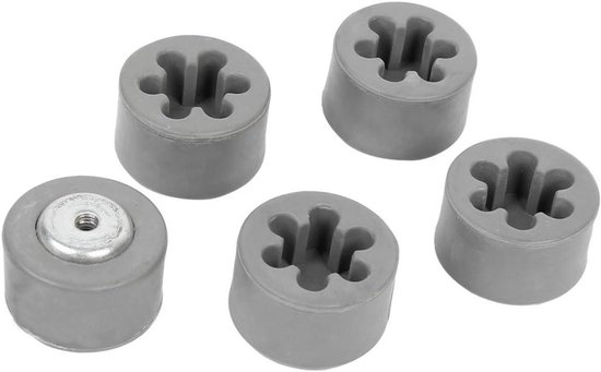 Blender Koppelingskoppeling - Rubber Koppeling - Keukenmachine Reparatie - Pluim Bloem Ontwerp - 32mm Diameter - Grijs