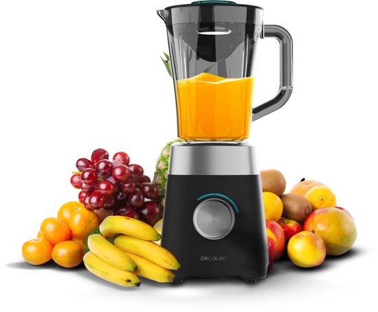 Blender - Krachtige Keukenblender met 1,5L Kan, 1300W, 4 Titanium Messen en IJscrusher